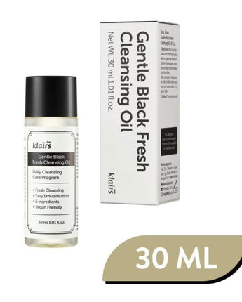 KLAIRS GENTLE BLACK FRESH (FRAGRANCE FREE) CLEANSING OIL  3OML